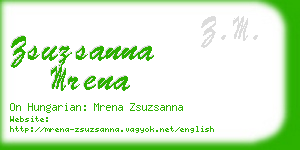 zsuzsanna mrena business card